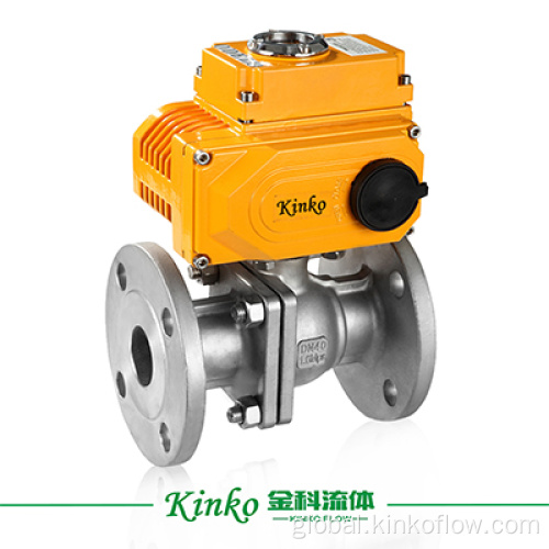 Electrical Ball Valve 3 piece body Flange Electric ball valve Factory